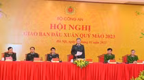 People's Public Security Forces ensure security and order during Tet