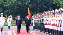 PM Pham Minh Chinh hosts welcome ceremony for Malaysian counterpart