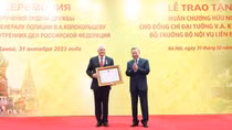 Russian Minister of Internal Affairs receives Friendship Medal from State of Vietnam