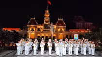 Public Security Ceremonial Music Troupe plans to perform marching band music in Hung Yen province
