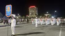 Public Security Ceremonial Music Troupe performed in Hung Yen province