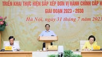 PM chairs teleconference on rearrangement of administrative units at district, communal levels