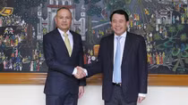 Deputy Minister Le Quoc Hung holds talks with Deputy Commander-in-Chief of the Royal Thai Police