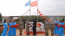 Vietnam flagpole at UNMISS inaugurated