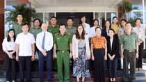 UK Home Office delegation works with Quang Binh Provincial Police Department