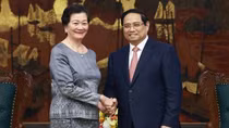Prime Minister receives outgoing Cambodian ambassador