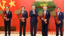 Party chief presents elite honours to incumbent, former leaders
