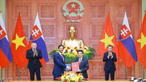 Vietnamese, Slovak PMs witness exchange of documents, chair joint press briefing