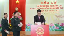 President Luong Cuong casts ballot in Hanoi’s Hoan Kien ward