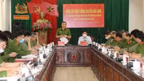 Deputy Minister Nguyen Van Long works with Bac Ninh Provincial Police Department