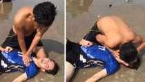 Policeman saving four drowning youngsters promoted to Captain