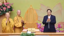Buddhism upholds fine values, joins in national construction: PM