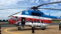 Helicopter deployed in search for missing fishermen drifting at sea