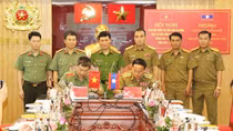 Thanh Hoa police department signs cooperation deal with Lao counterpart