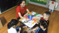 Kindergarten students in Hanoi eagerly return to school