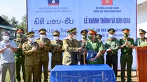 Police from Quang Nam, Vietnam build 16 stations for Lao police