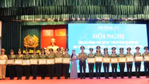 Public security female officers vow to accomplish all assigned tasks