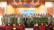 MPS opens training course for Cambodian police dog handlers