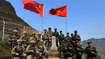 Vietnamese and Chinese border protection forces conduct joint patrols