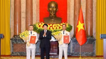 State President presents rank promotion decisions to senior officers of People’s Army and People’s Public Security Forces