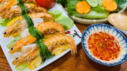 A typical Vietnamese shrimp dish