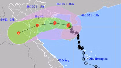 Lionrock weakens, heads to north-central Vietnam