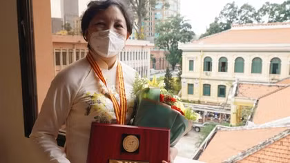 Female doctor honored as woman of the year