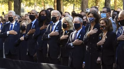 'Like an eternal flame': Americans honor the fallen on 20th anniversary of Sept. 11