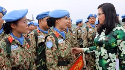 Another female Vietnamese officer takes on UN peacekeeping missions