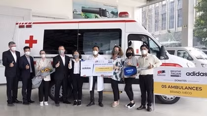 Ambulances presented to five localities in COVID-19 fight