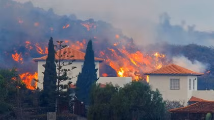 Thousands flee as volcano erupts on Spain's La Palma island, homes destroyed