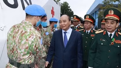 President commends contributors to UN peacekeeping mission