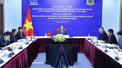 Vietnam’s Minister of Public Security holds virtual meeting with USABC representatives