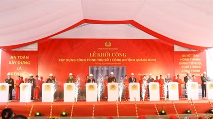 Quang Ninh Provincial Police Department starts building Headquarters 1