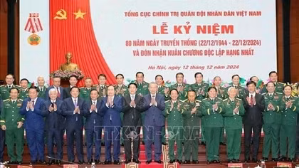Party leader hails General Department of Politics’ role in military political affairs