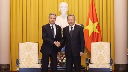 President To Lam welcomes US Secretary of State Antony Blinken