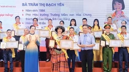 Outstanding blood donors in 2024 commended
