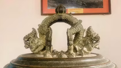 Van Ban bell - one of Vietnam's most ancient and biggest bronze bells
