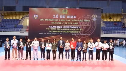2024 Asian Open Police Taekwondo Championships successfully closes
