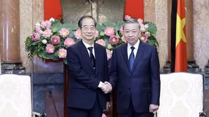 State President hosts RoK Prime Minister