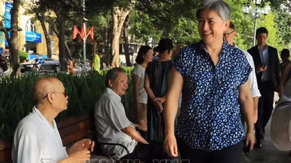 Penny Wong explores Hanoi landmark, samples coffee in Old Quarter