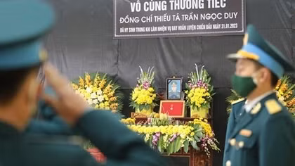 Pilot posthumously awarded Fatherland Protection Order