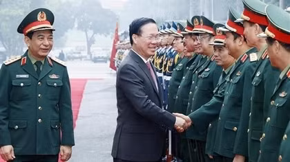 President attends national military-political conference