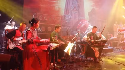 Traditional instrument solo and orchestra contest held