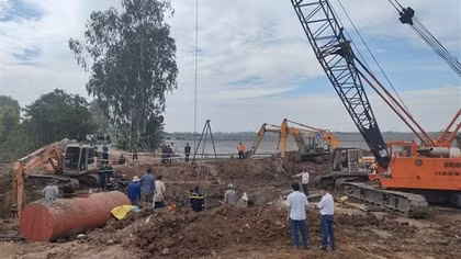 Slim hope rests as rescue efforts go on for boy falling 35m deep into concrete pillar