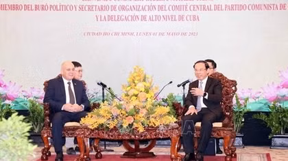 HCM City Party chief greets high-ranking delegation from Cuba