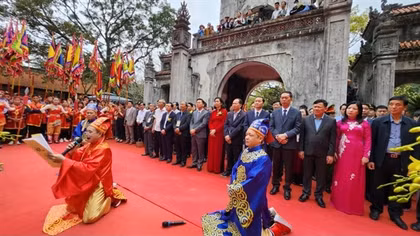 Ba Trieu Temple Festival recognized as national intangible cultural heritage