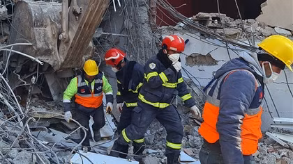 Vietnamese rescue police racing against time to find victims of earthquake in Turkey