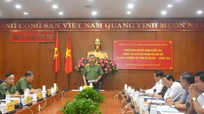 Minister To Lam leads Party inspection team, working in Ba Ria-Vung Tau