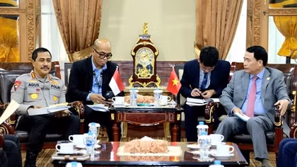 Vietnamese, Indonesian police forces agree to strengthen cooperation